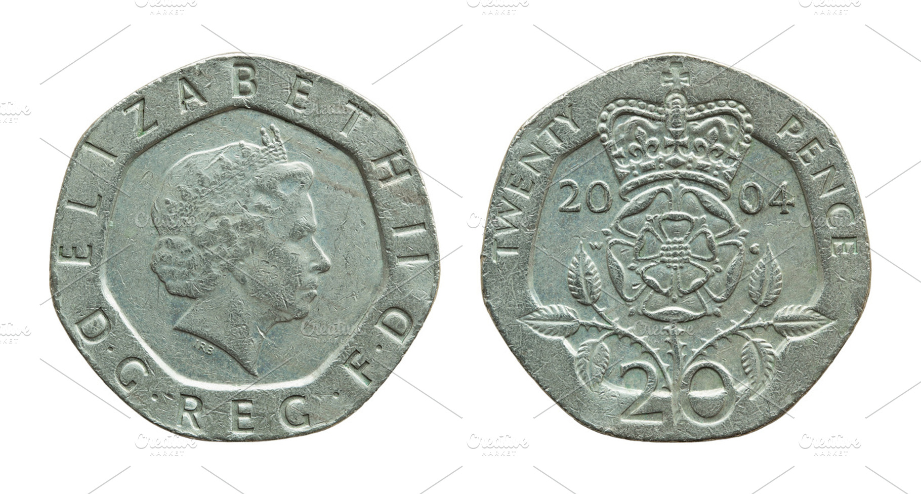 british twenty pence coin, a Business Photo by aopsan