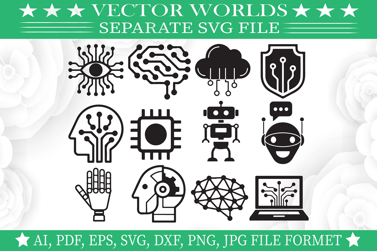 Artificial Intelligence Svg, AI SVG, an Object Graphic by VectorWorlds