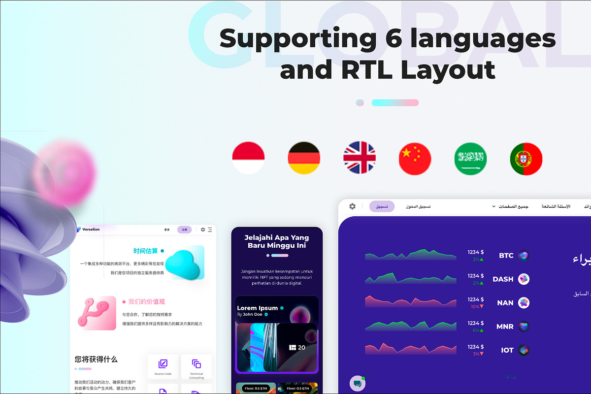 React Next NFT AI Website Template, a Websites & App Template by UInstrument (Photo 5 of 5)