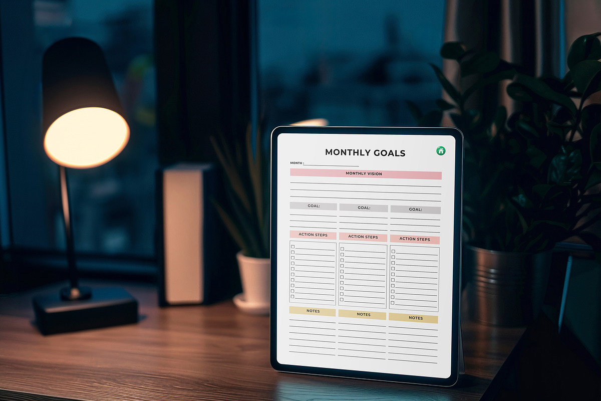 2026 Goal-Setting & Motivativation, a Stationery Template by Designmela01 (Photo 7 of 10)