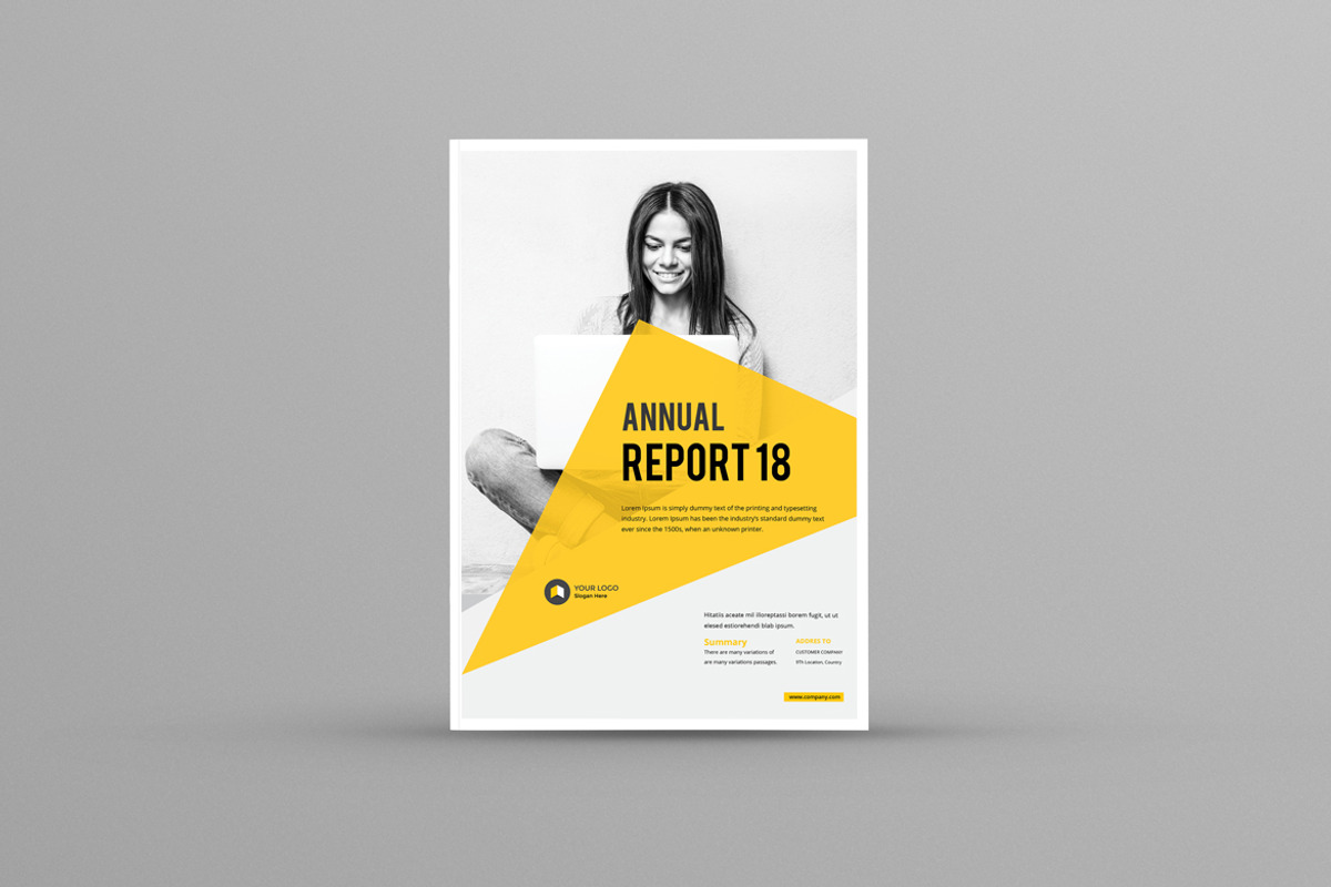 Annual Report Template, a Brochure Template by Pro-Gh (Photo 1 of 12)