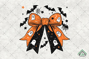 Spooky Bow PNG, an Illustration by Craft Nest