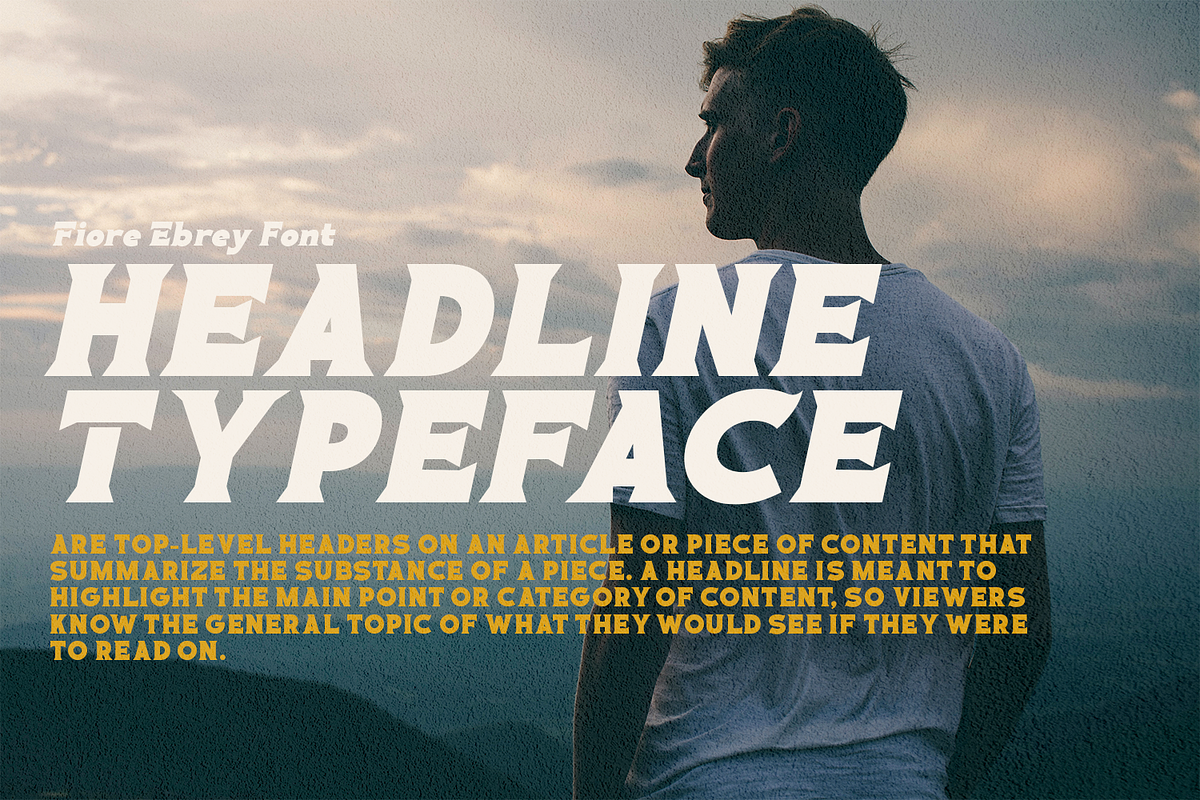 Fiore Ebrey - Display Font, a Serif Font by madeDeduk (Photo 8 of 10)