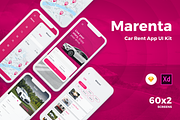 Marenta Car Rent App UI Kit, an UI Kit Template by uicube (Thumbnail 1 of 4)