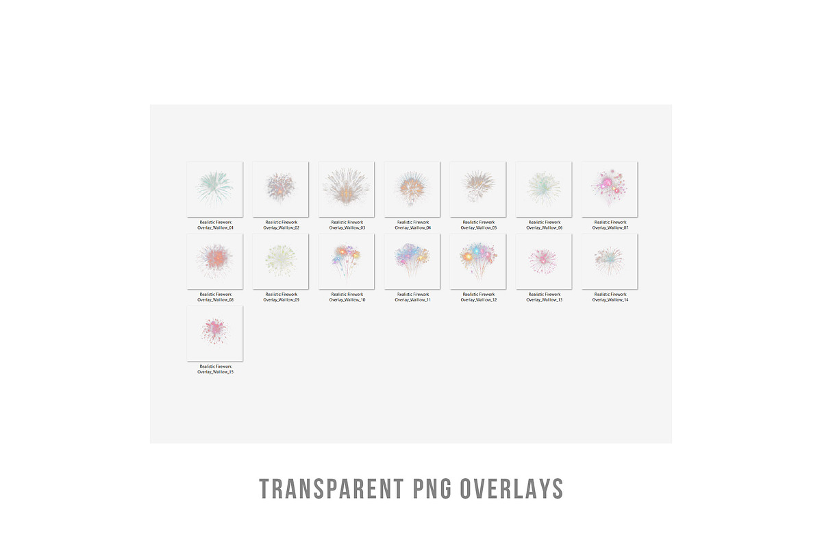 PNG fireworks photoshop overlays, a Layer Style Add-On by Walllow Creatives (Photo 6 of 6)