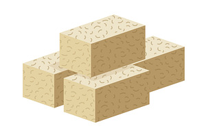 Building material. Red brick, an Object Illustration by Things for designers