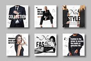 Modern Editable Fashion Social Media, a Social Media Template by MightyDesign (Thumbnail 1 of 8)