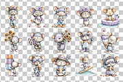 Summer Mouse PNG Clipart Bundle, a Seasonal Illustration by Nicolle's Colorful Art (Thumbnail 3 of 4)