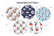 Cute Baby Panda Seamless Patterns, a Pattern Graphic by DrawStudio1988 (Thumbnail 5 of 7)