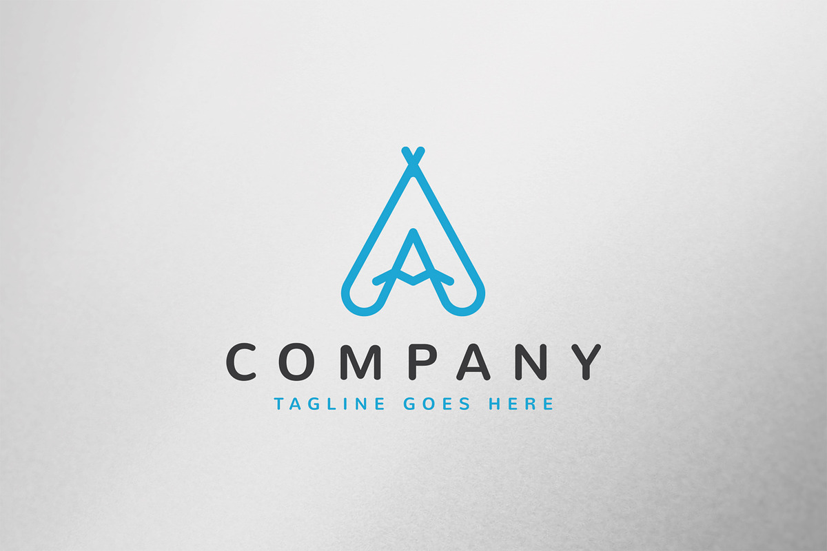 Letter A Tent Logo, a Branding & Logo Template by C_Monica (Photo 1 of 3)