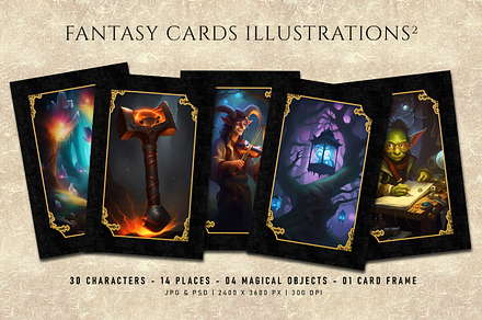 Fantasy Cards Illustrations 2.0, a Decorative Illustration by Digital Art Creations