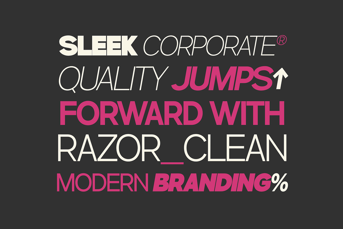 Gillune - Geometric Sans Font, a Sans Serif Font by Casloop Studio (Photo 6 of 10)