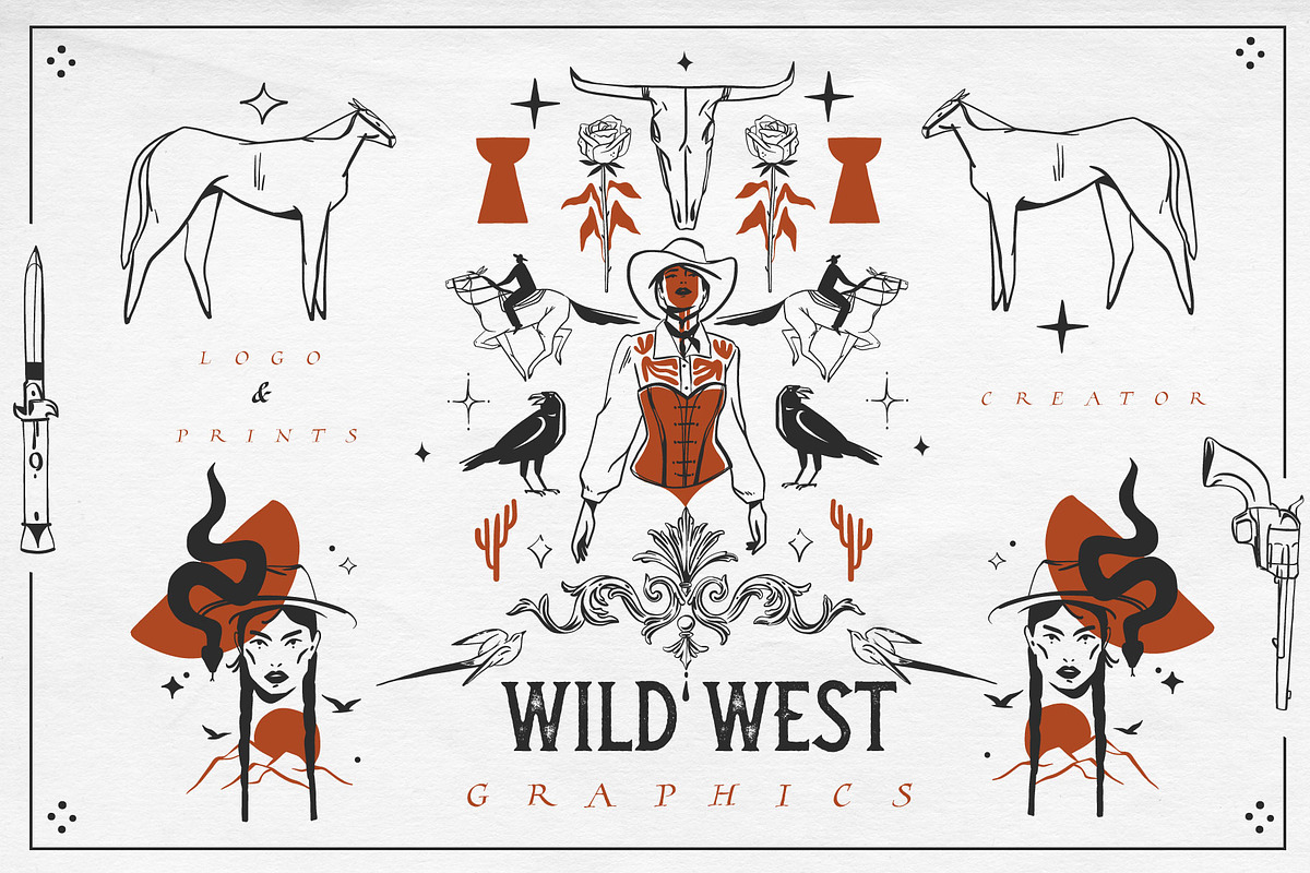 Wild west graphics, an Animal Illustration by Anastasy_helter (Photo 1 of 16)