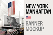 Banner Mockup in New York City, an Advertising Mockup by Brandacle Mockups (Thumbnail 7 of 8)