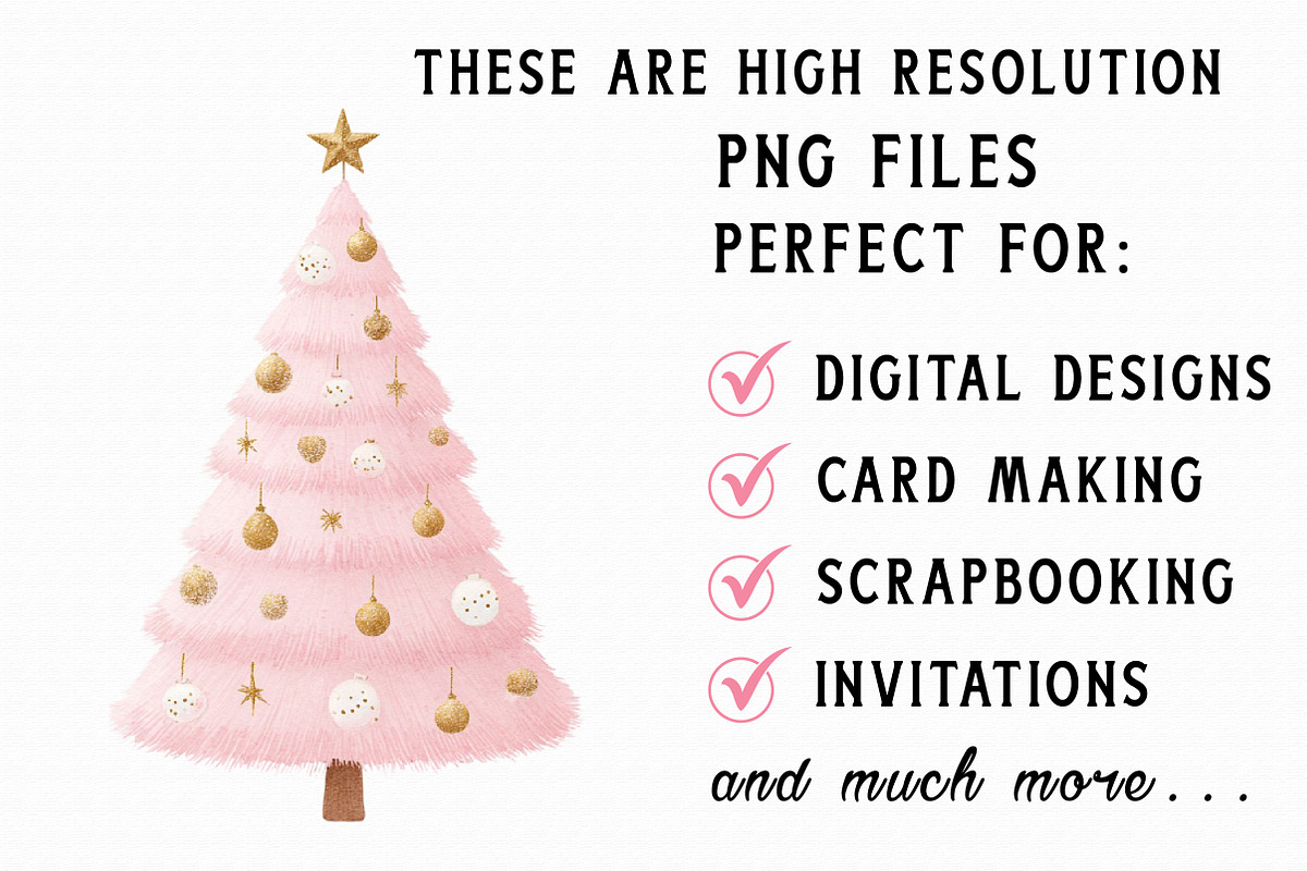 Pastel Christmas Clipart Bundle, an Illustration by Libby Wishes (Photo 5 of 6)