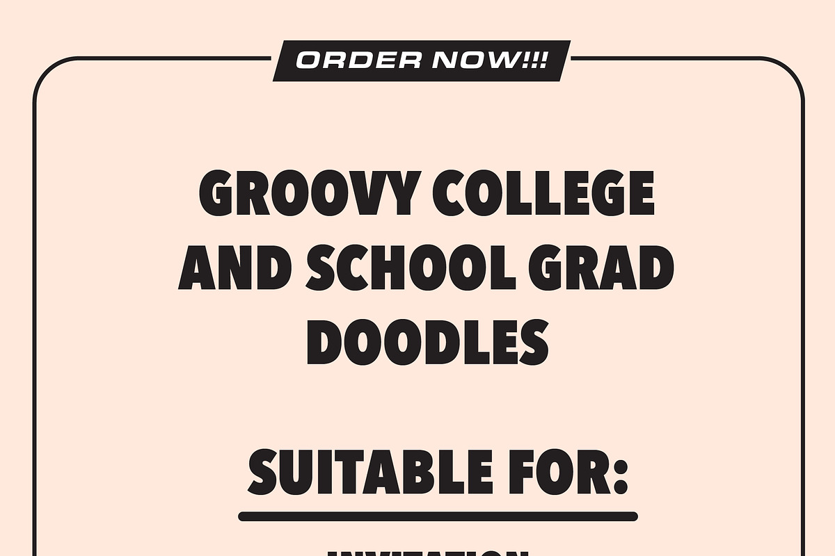 Groovy Graduation Clipart Bundle, an Object Illustration by Guavanaboy (Photo 3 of 3)