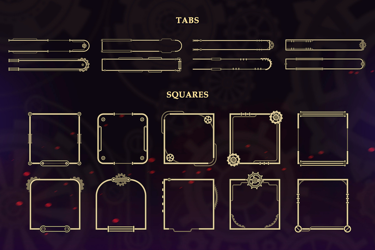 Steampunk UI Set, an Object Graphic by Olga Ryzychenko (Photo 10 of 13)
