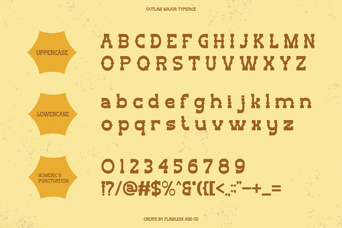 Outlaw Major - Slab Serif Font, a Serif Font by Flawless And Co (Photo 10 of 10)