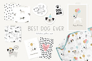 Best dog ever - cute cartoon dogs, an Animal Illustration by Barkova Nadya (Thumbnail 1 of 7)