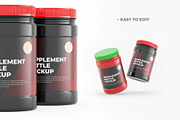 Protein Supplement jar bottle mockup, a Packaging Mockup by Adstart (Thumbnail 3 of 4)