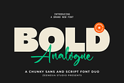Bold Analogue, a Sans Serif Font by zeenesia (Thumbnail 1 of 9)