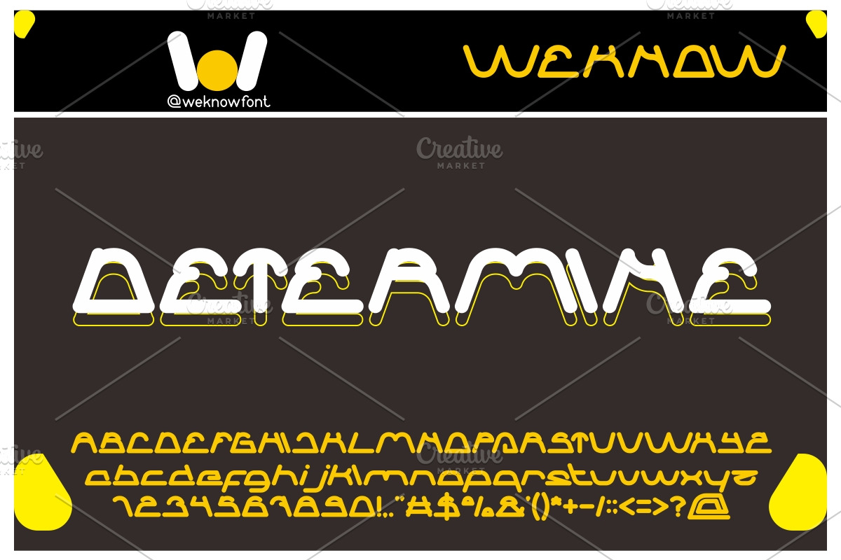 sneak peeks fonts, a Font by weknow (Photo 4 of 5)