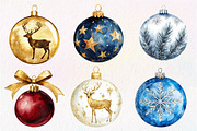 Christmas Ornaments Clipart, an Illustration by Dream Creation (Thumbnail 4 of 7)