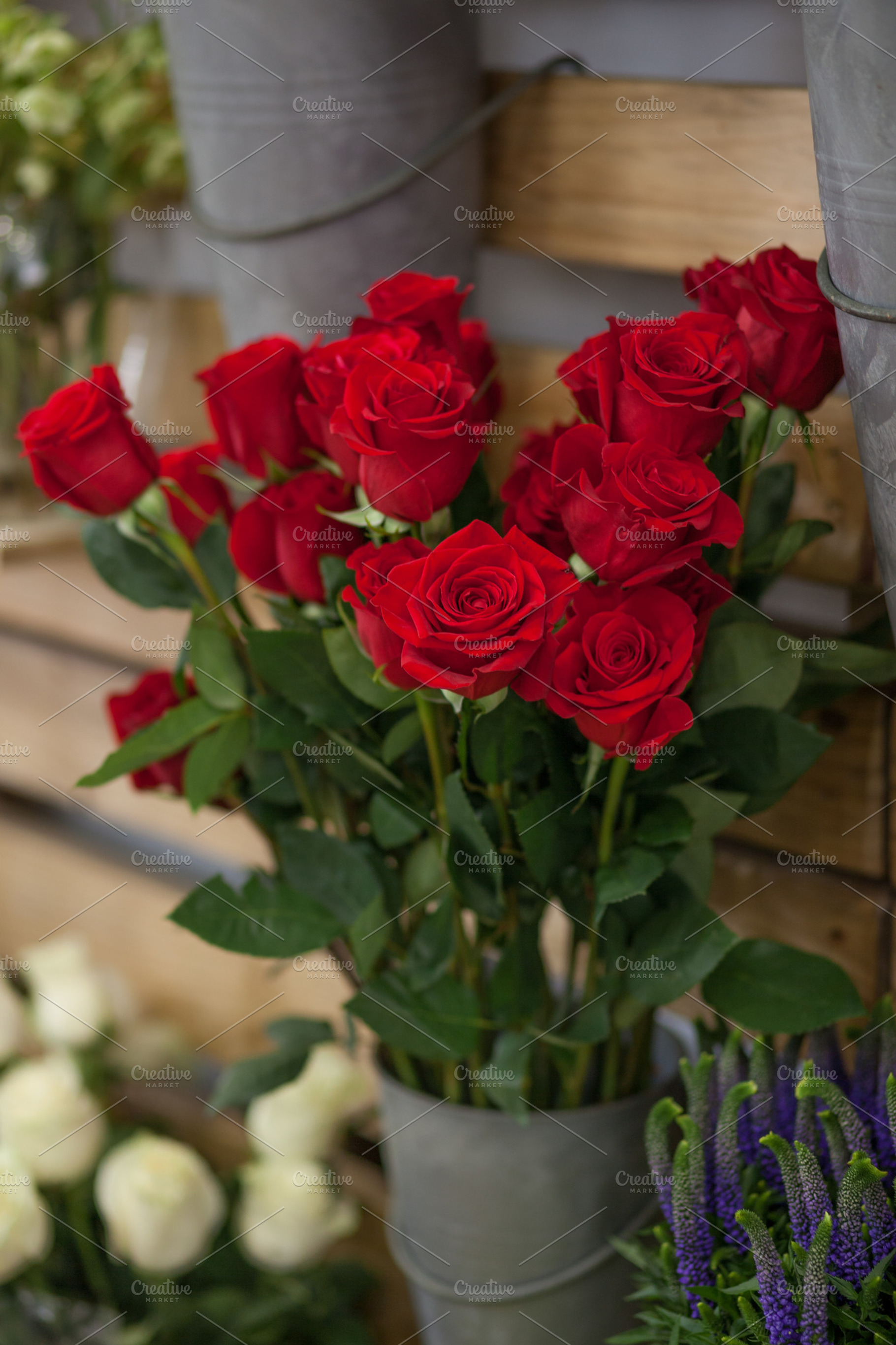 Red roses in a vase, a Nature Photo by Ernesto Solla