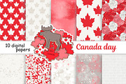 Canada Day Pattern, a Pattern Graphic by GlamArtZhanna (Thumbnail 1 of 3)