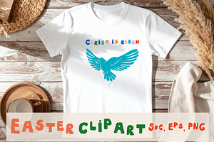 Easter Clipart Holy Spirit Dove, a Decorative Illustration by Anada Arty