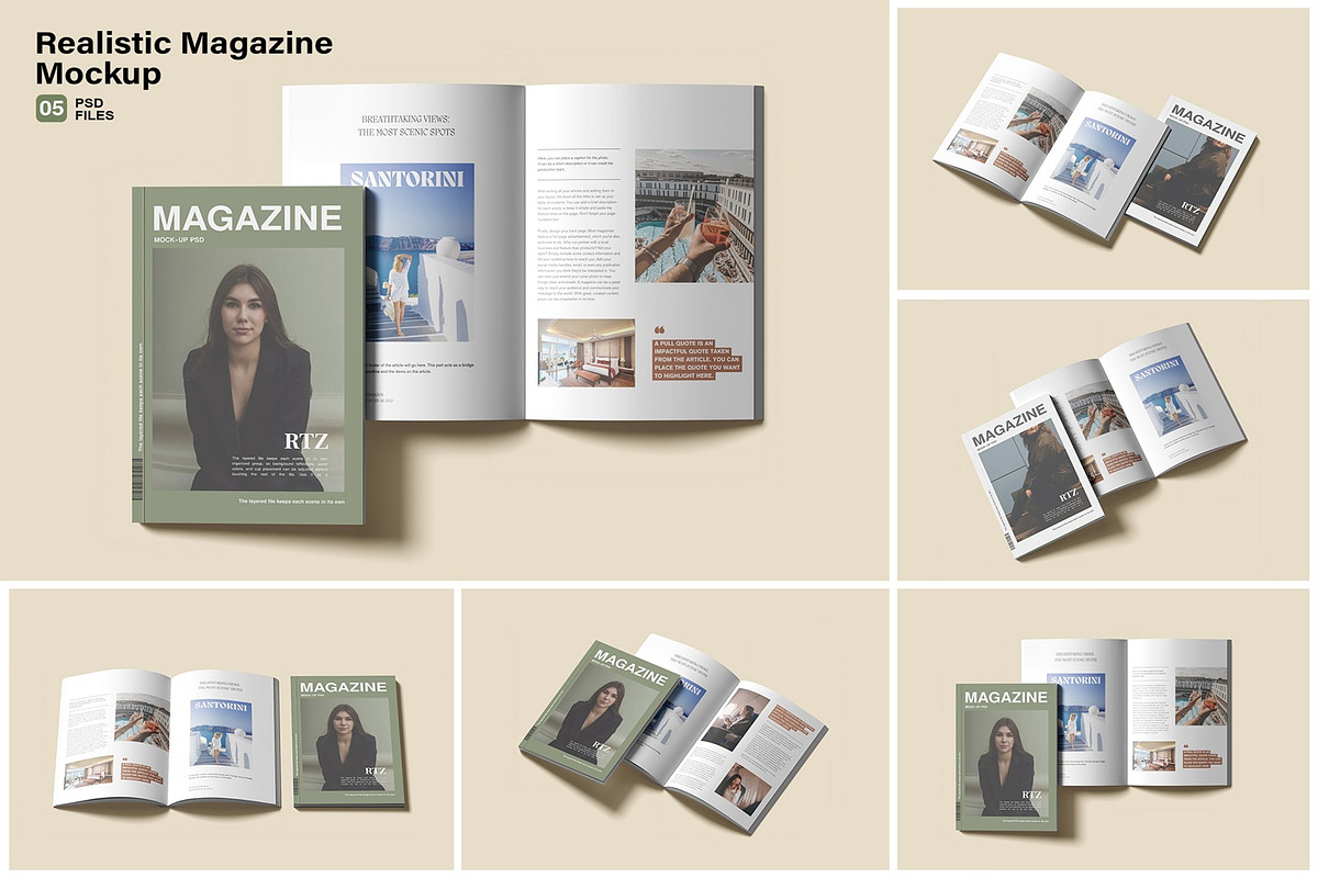 Minimalist Magazine Mockup, a Books & Magazine Mockup by Sweetdady (Photo 2 of 8)