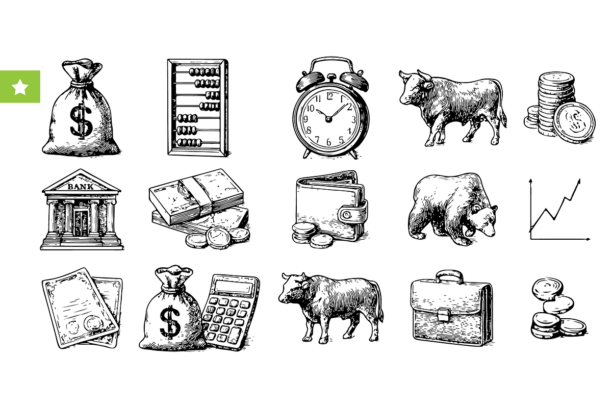 Finance Economy Set, an Object Graphic by RT Studio (Photo 1 of 4)