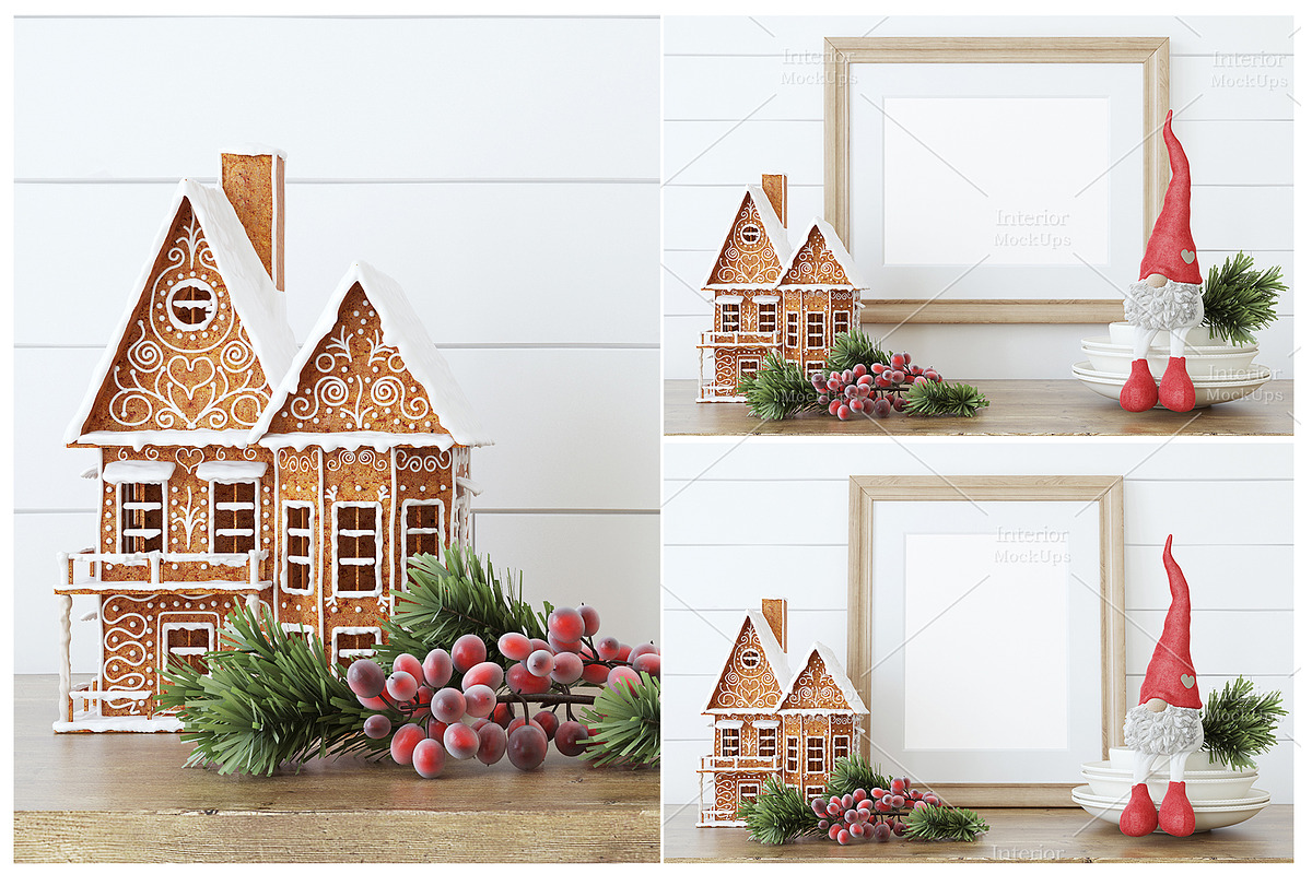 BIG BUNDLE Christmas Mockups, a Poster Template by MyHomeMockups (Photo 10 of 11)