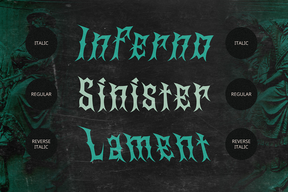 CS Gangsta – Black Metal Font, a Blackletter Font by Craft Supply Co. (Photo 5 of 8)