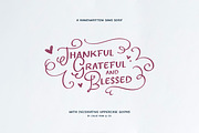 Thankful, Grateful & Blessed Type, a Handwritten Font by Callie Rian & Co. (Thumbnail 1 of 12)