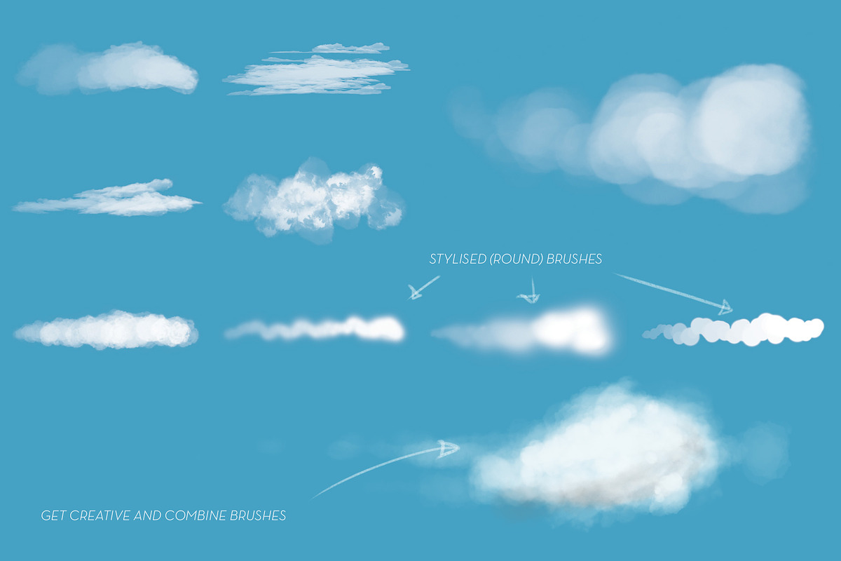 Matt's Photoshop Cloud Brush Set, a Brush Add-On by Matt Heath (Photo 3 of 5)