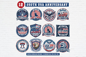 USA 250th Anniversary Clipart Bundle, an Object Graphic by Guavanaboy
