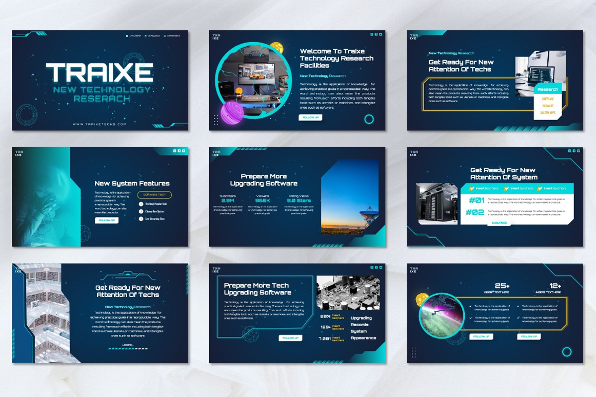 Traixe - Technology Powerpoint, a Presentation Template by Dhabee (Photo 2 of 8)