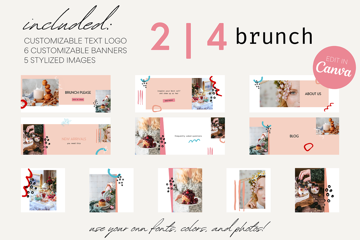 Colorful Shopify Theme | Pink Brunch, a Templates & Theme by Easy Website Themes (Photo 5 of 8)