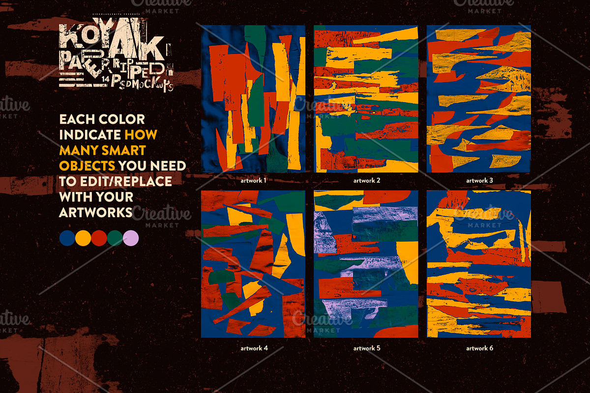 Koyak: 14 PSD Paper Ripped Mockups, a Background Graphic by nicholasasmita (Photo 4 of 15)