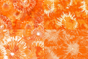 Orange Tie-Dye Seamless Patterns