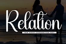 Relation | Script Font