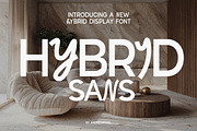 Hybrid Sans - Sans & Script Mix, a Sans Serif Font by AndrewPixelType (Thumbnail 1 of 10)