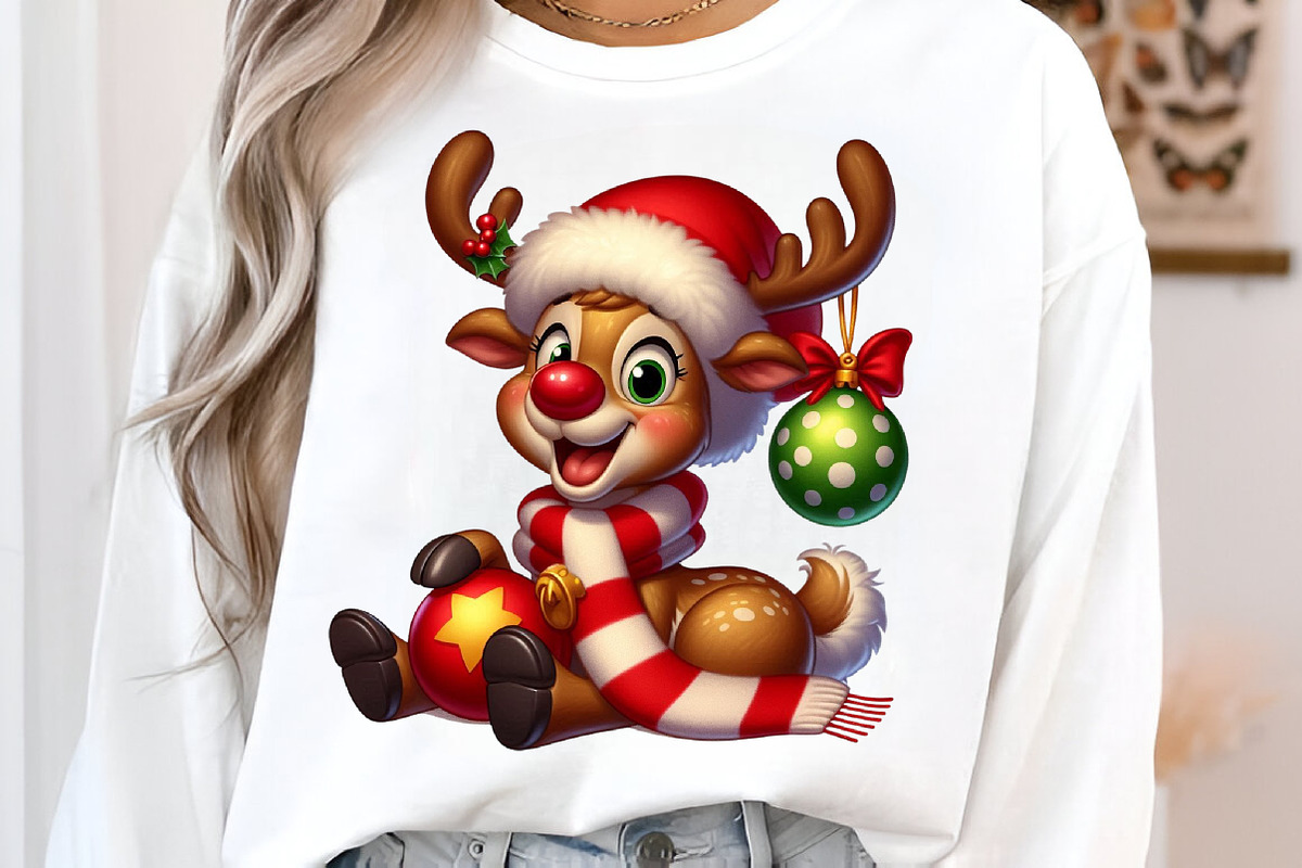Reindeer Merry Christmas Png, an Illustration by Libby Wishes (Photo 2 of 6)