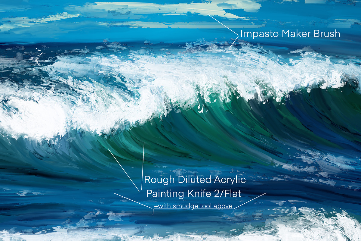 Acrylic & Metallics Brush Set, a Brush Add-On by OlgaRom (Photo 6 of 12)