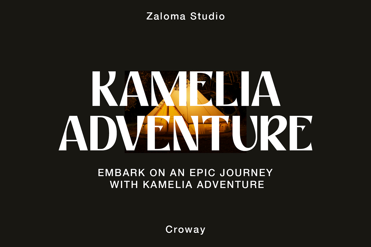 Croway, a Sans Serif Font by Zaloma Studio (Photo 2 of 20)