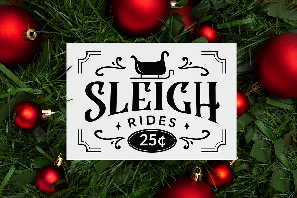 Farmhouse Christmas Sign Mega Pack, a Graphic by CraftlabSVG (Photo 14 of 17)