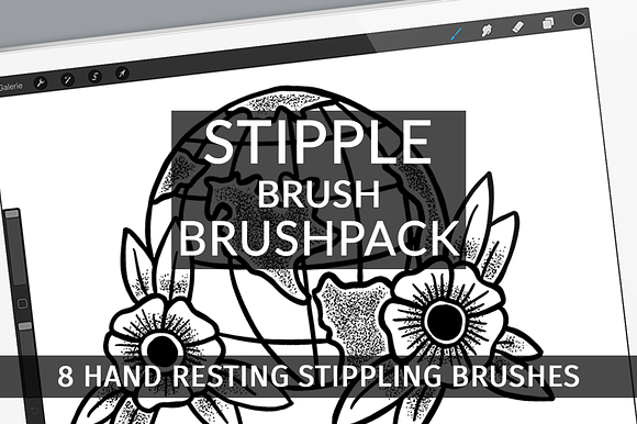 Stipple Brush Brushpack - Procreate preview 8