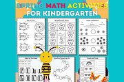 Kindergarten Spring Workbook, an Education Illustration by Sourcedigi (Thumbnail 1 of 3)