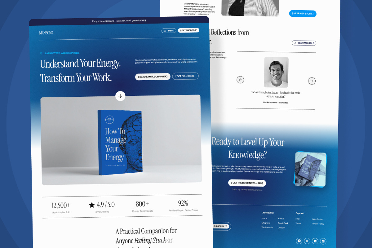Mansons - Educational Ebook Landing, a Landing Page Template by twinstd (Photo 3 of 5)